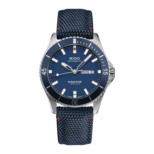 Mido , Ocean Star IBA Automatic Blue Dial ,Blue male, Sizes: ONE SIZE