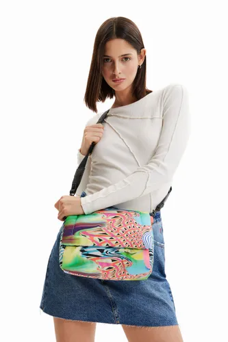 Midsize psychedelic crossbody bag - MATERIAL FINISHES - U