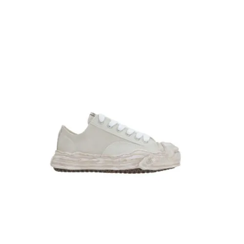 Mihara Yasuhiro , White Low-Top Leather Sneakers Vintage Style ,Multicolor female, Sizes: