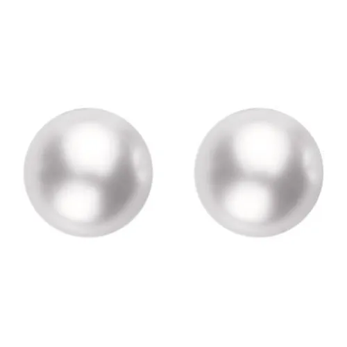Mikimoto 18ct Yellow Gold 7.5mm White Grade A Pearl Stud Earrings - TITLE Yellow Gold