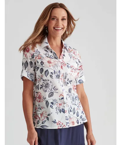 Millers Womens Cotton Voile Shirt - Floral