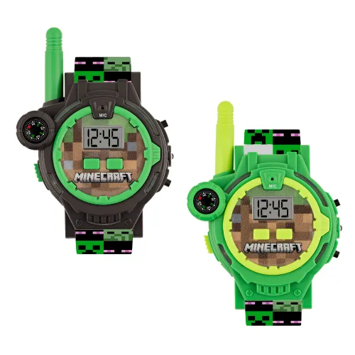 Minecraft Boy's Digital Quartz Watch with Silicone Strap