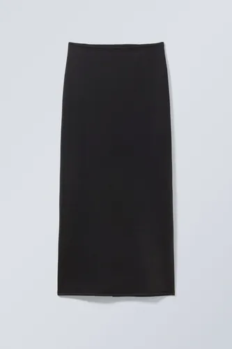 Minimal Long Skirt - Black
