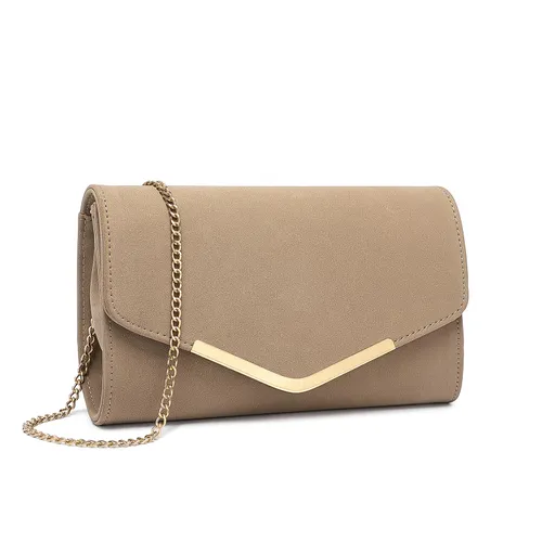 Miss Lulu Women's Elegant Clutch Handbag for Weddings and