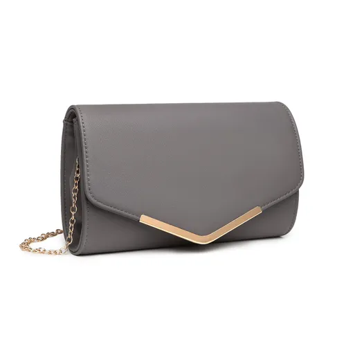 Miss Lulu Women's Faux Leather Clutch Handbag - Ideal for