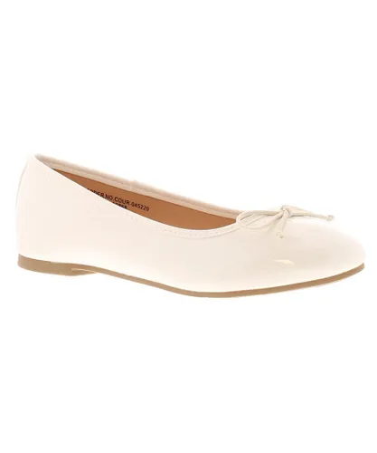 Miss Riot Girls Shoes Ballerina Party Sorbet white