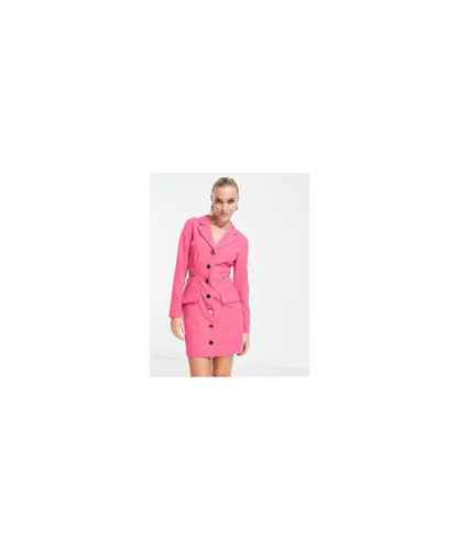 Miss Selfridge Womens cut out tailored dress in pink