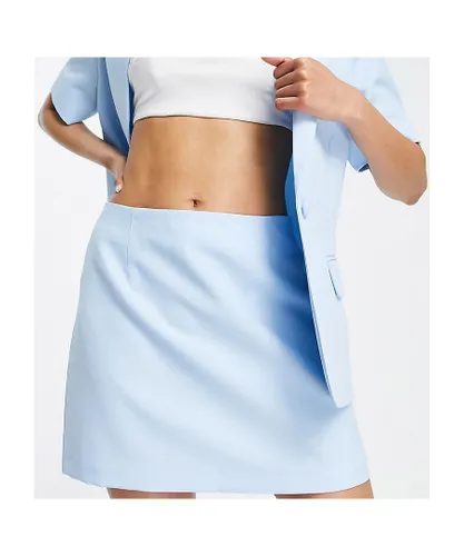 Miss Selfridge Womens Petite pocket detail skirt in sky blue