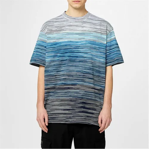 MISSONI Space-Dye Cotton T-Shirt - Blue