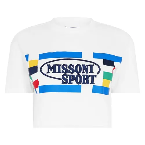 MISSONI Sport Legacy Logo Crop Top - White