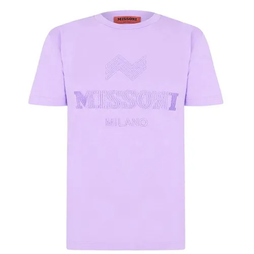 MISSONI Tonal Logo T Shirt - Purple
