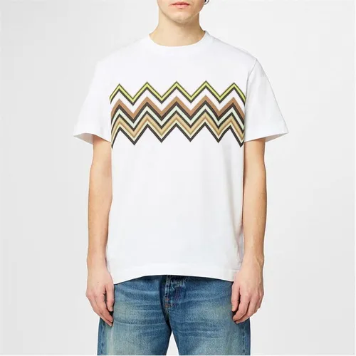 MISSONI Zigzag Print Cotton T-Shirt - White