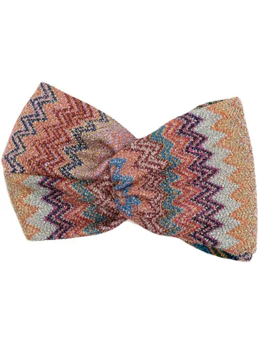 Missoni zigzag-woven lurex hair band - Multicolour
