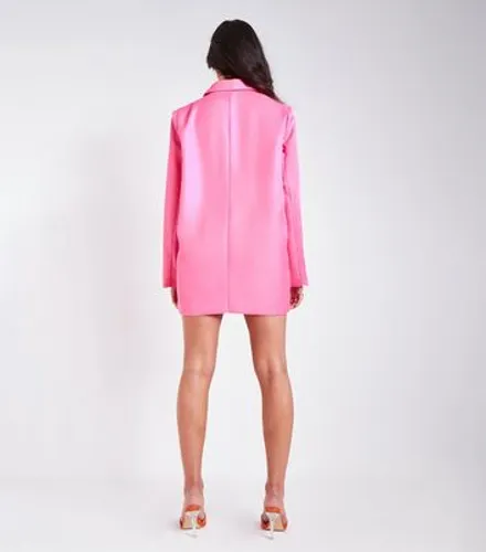 Missy Empire Mid Pink Oversized Blazer Dress New Look
