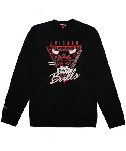 Mitchell & Ness Chicago Bulls Final Second Mens Sweater - Black Cotton