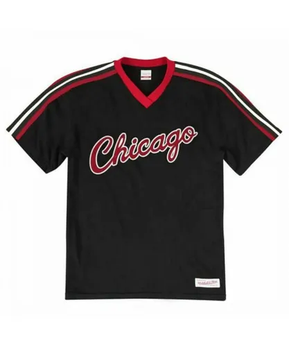 Mitchell & Ness Chicago Bulls Mens Black T-Shirt