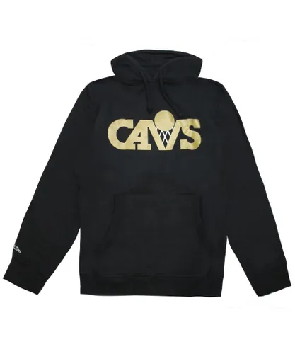 Mitchell & Ness Cleveland Cavaliers Gold Standard Mens Hoodie - Black/Gold Cotton