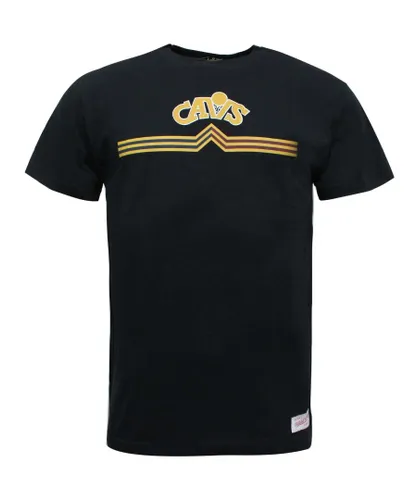 Mitchell & Ness Cleveland Cavaliers Short Split Trad Mens T-Shirt - Black