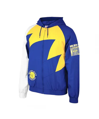 Mitchell & Ness Golden State Warrior Mens Track Jacket - Blue
