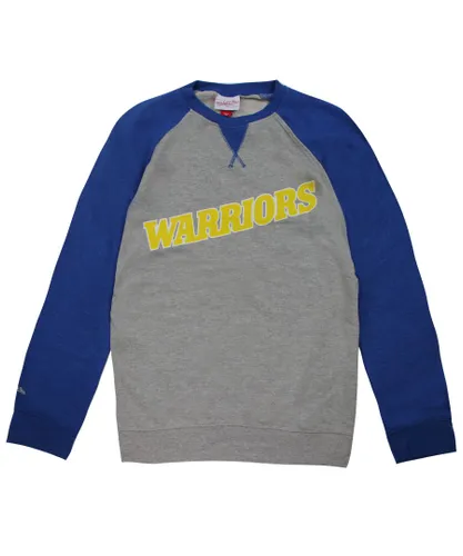 Mitchell & Ness Golden State Warriors NBA Turf Mens Sweater - Grey Cotton