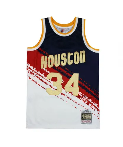 Mitchell & Ness Houston Rockets Hakeem Olajuwon Mens Vest - Multicolour