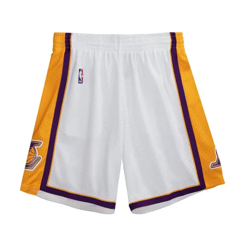 Mitchell & Ness , Los Angeles Lakers 2009 Swingman Shorts ,White male, Sizes: