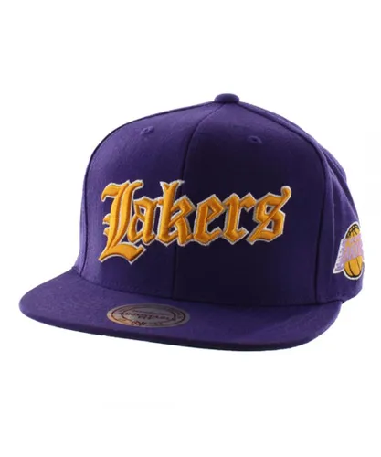 Mitchell & Ness Los Angeles Lakers Mens Cap - Purple Wool (archived) - One