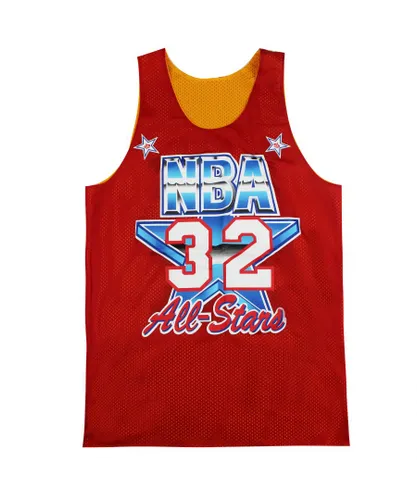 Mitchell & Ness Mens NBA All Stars LA Lakers Magic Johnson Jersey Vest - Multicolour Textile