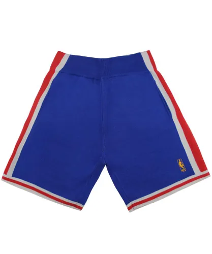 Mitchell & Ness Mens x CLOT NBA Philadelphia 76ers Knitted Shorts - Blue Wool