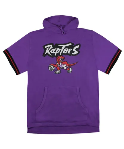 Mitchell & Ness NBA Toronto Raptors French Terry Mens T-Shirt - Purple Cotton