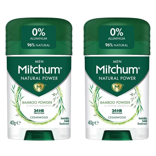 Mitchum Men 24HR Natural Vegan Deodorant Stick with 96%