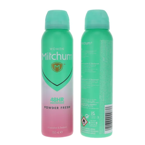 Mitchum Women Powder Fresh Antiperspirant & Deodorant 150ml Spray - 48HR Protection
