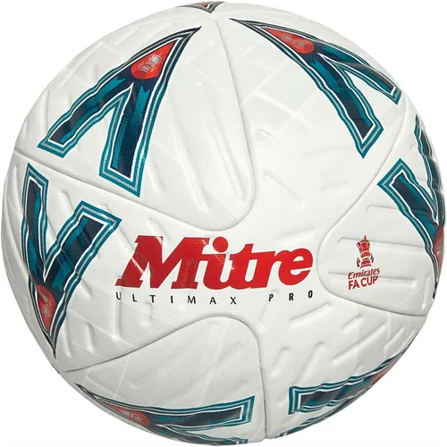 Mitre FA Cup Ultimax Pro Hyperfoam Official Match Football (FIFA Quality Pro Certified) White/Green/Red