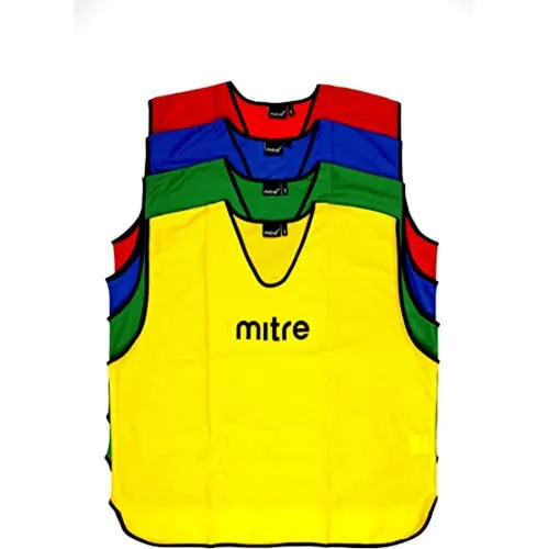 Mitre Soccer Core Training Bib 25pk Green Junior Pack Size