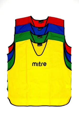 Mitre Soccer Core Training Bib 25pk Yellow S Mens Pack Size