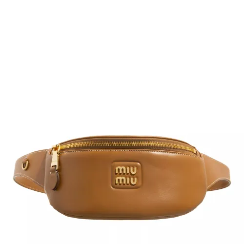 Miu Miu Crossbody Bags - Logo Belt Bag - brown - Crossbody Bags for ladies