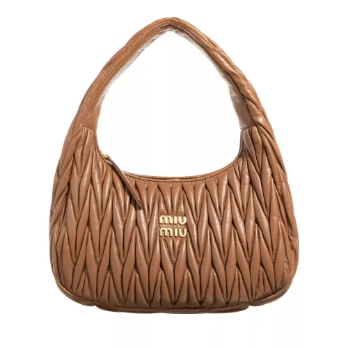 Miu Miu Hobo Bags - Wander Shoulder Bag - brown - Hobo Bags for ladies