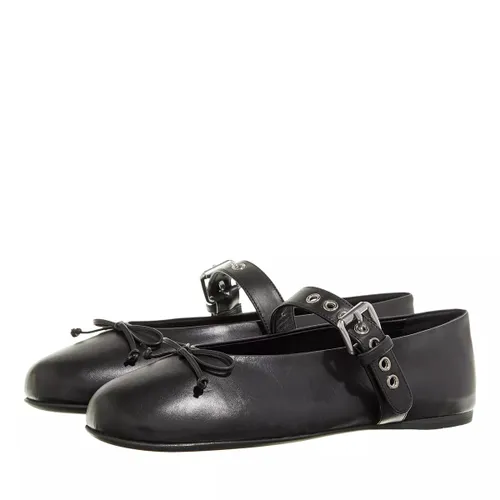Miu Miu Loafers & Ballet Pumps - Leather Ballerina - black - Loafers & Ballet Pumps for ladies