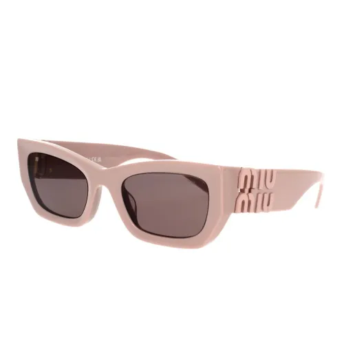 Miu Miu , Stylish Oversized Sunglasses ,Pink female, Sizes: