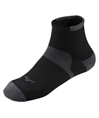 Mizuno Race Low Mens Black/Grey Running Socks - Black/Dark Grey