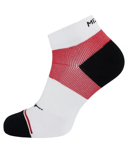 Mizuno Support Mid Mens White/Red Running Socks