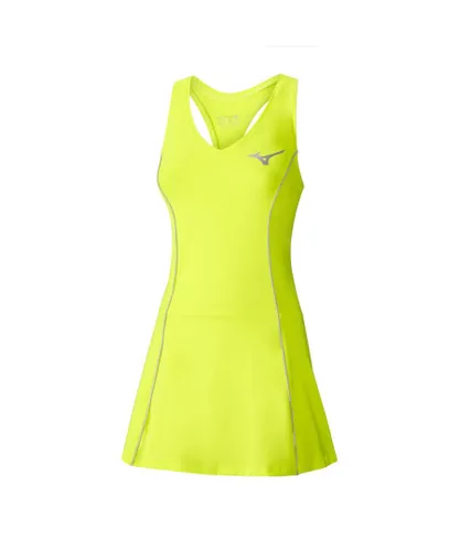 Mizuno V-Neck Sleeveless Bright Yellow Womens Sport Amplify Dress K2GH820145