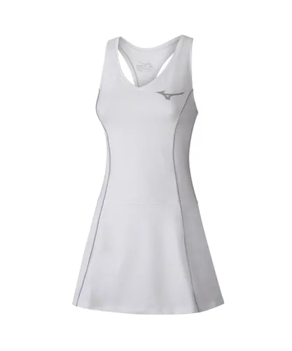 Mizuno V-Neck Sleeveless White Womens Sport Amplify Dress K2GH820101