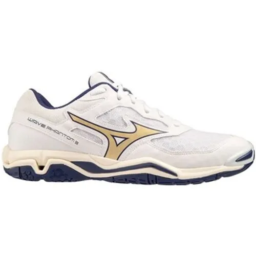 Mizuno  Wave Phantom 3 White Blue Ribbon Mp Gold  men's Indoor Sports Trainers (Shoes) in White