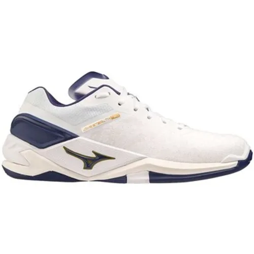 Mizuno  Wave Stealth Neo White Blue Ribbon  men's Indoor Sports Trainers (Shoes) in White