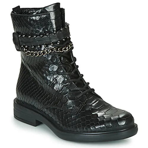 Mjus  CAFE SNAKE  women's Mid Boots in Black