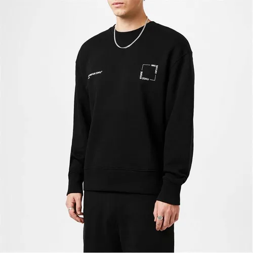 MKI Square Crew Sweatshirt - Black