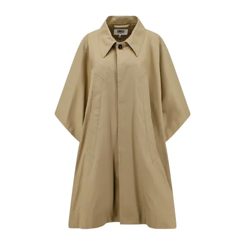 MM6 Maison Margiela , Beige Cotton Jacket Ss23 ,Beige female, Sizes: