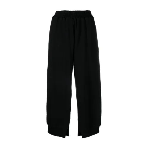 MM6 Maison Margiela , Black Signature Numbers Trousers ,Black female, Sizes: