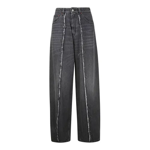 MM6 Maison Margiela , Classic Denim Jeans ,Gray female, Sizes: